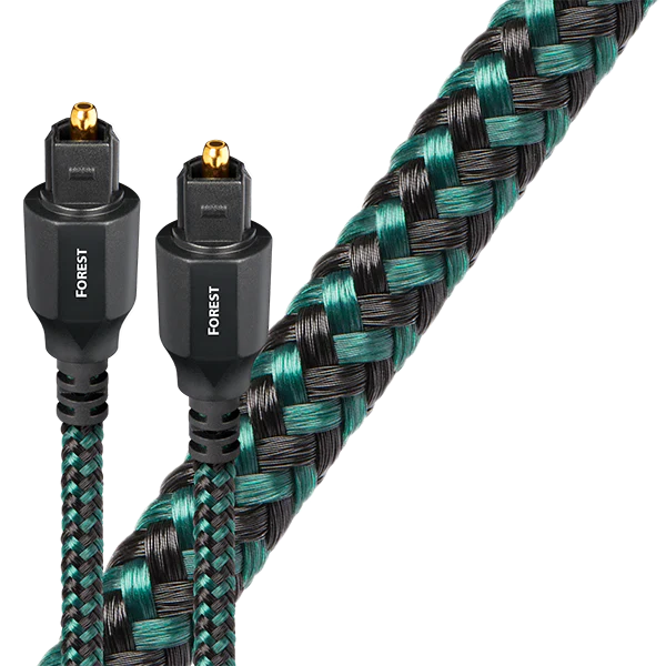 AudioQuest Forest Optical Toslink Fiber-Optic Cable + Mini-Adaptor (1x Male Toslink > 1x Male Toslink, Single) - Image 3
