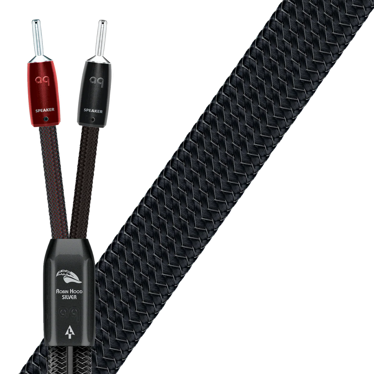 AudioQuest Robin Hood SILVER Speaker Cable w/ ZERO-Tech for Full-Range or Treble (Pair) - Image 2