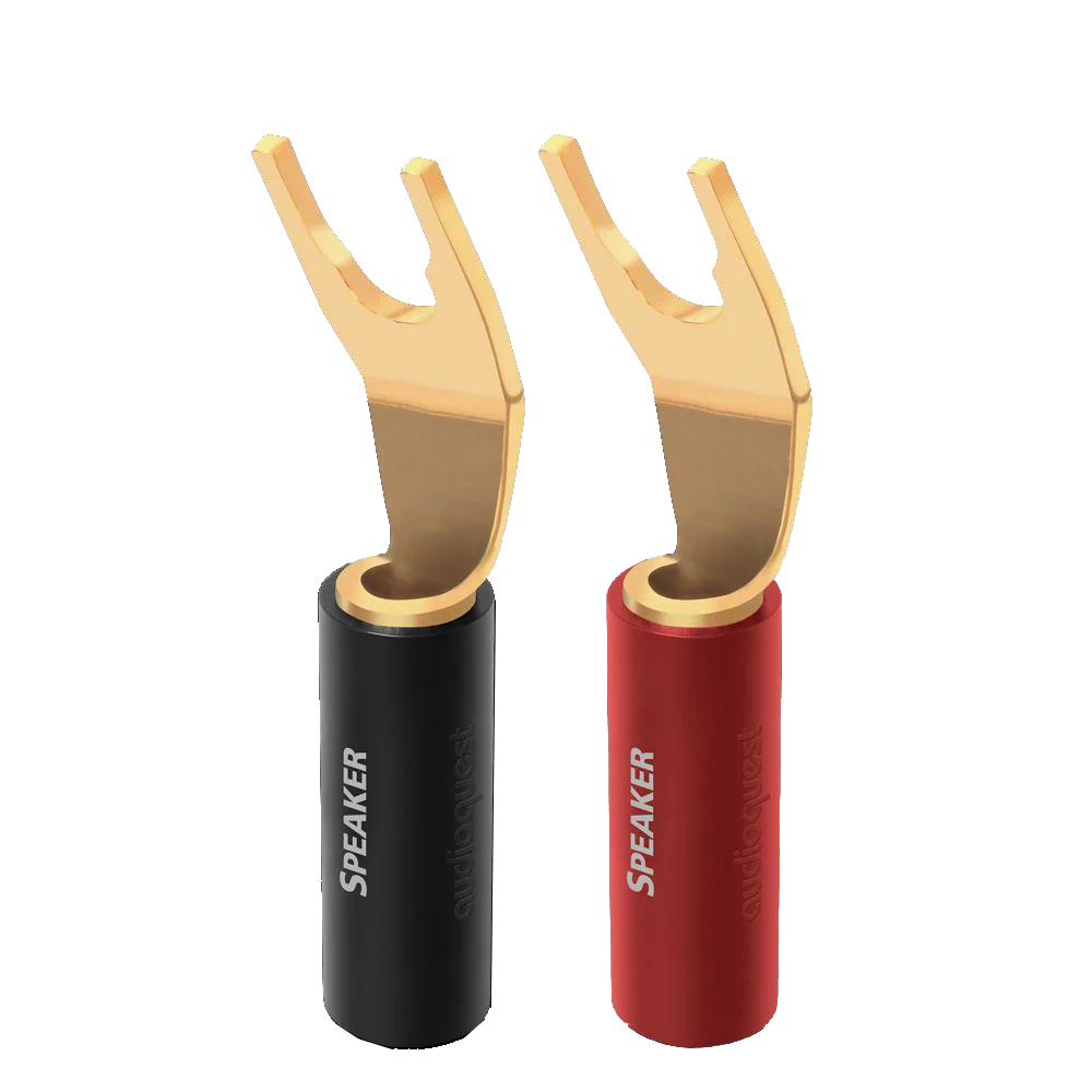 AudioQuest SureGrip 100 Gold Multi-Spade Speaker Connectors (Set of 8)
