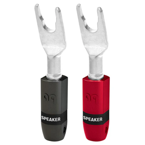 AudioQuest SureGrip 300 Silver Multi-Spade Speaker Connectors (Set of 4)