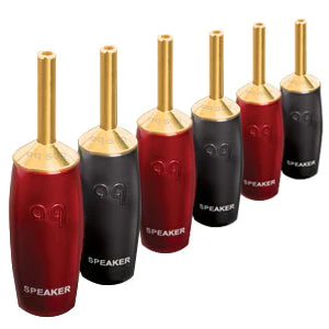 AudioQuest 500 Series Banana Gold Speaker Connectors (BiWire - Set of 6) - Image 3