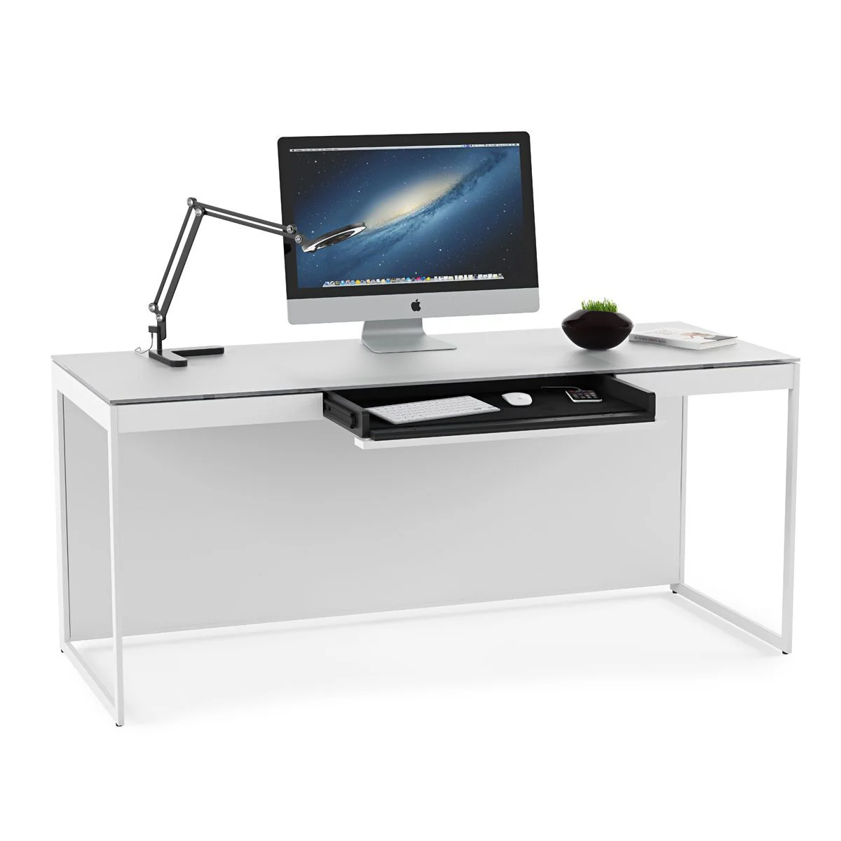 BDI Centro 6401 Office Desk (White) - Image 2