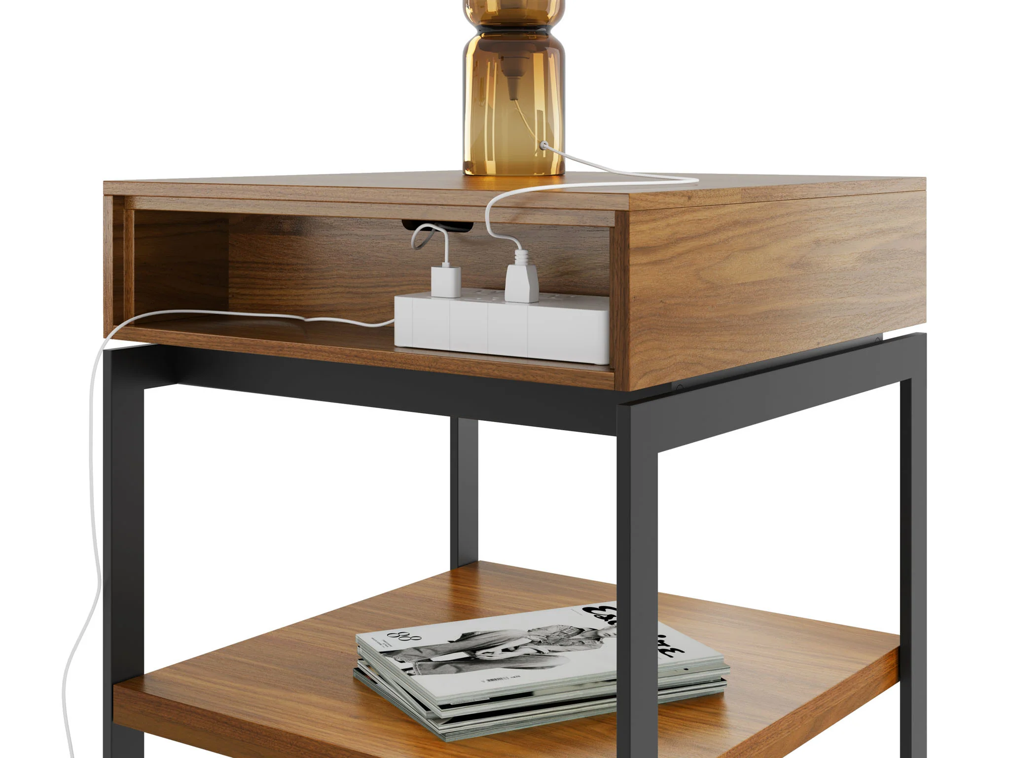 BDI Cora 1176 End Table (Walnut) - Image 4