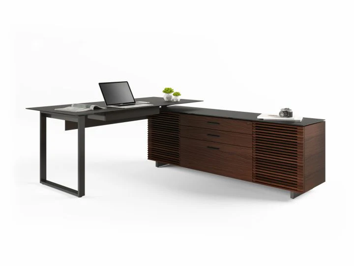 BDI Corridor Office 6531 Modern L-Shaped Executive Desk - Image 8