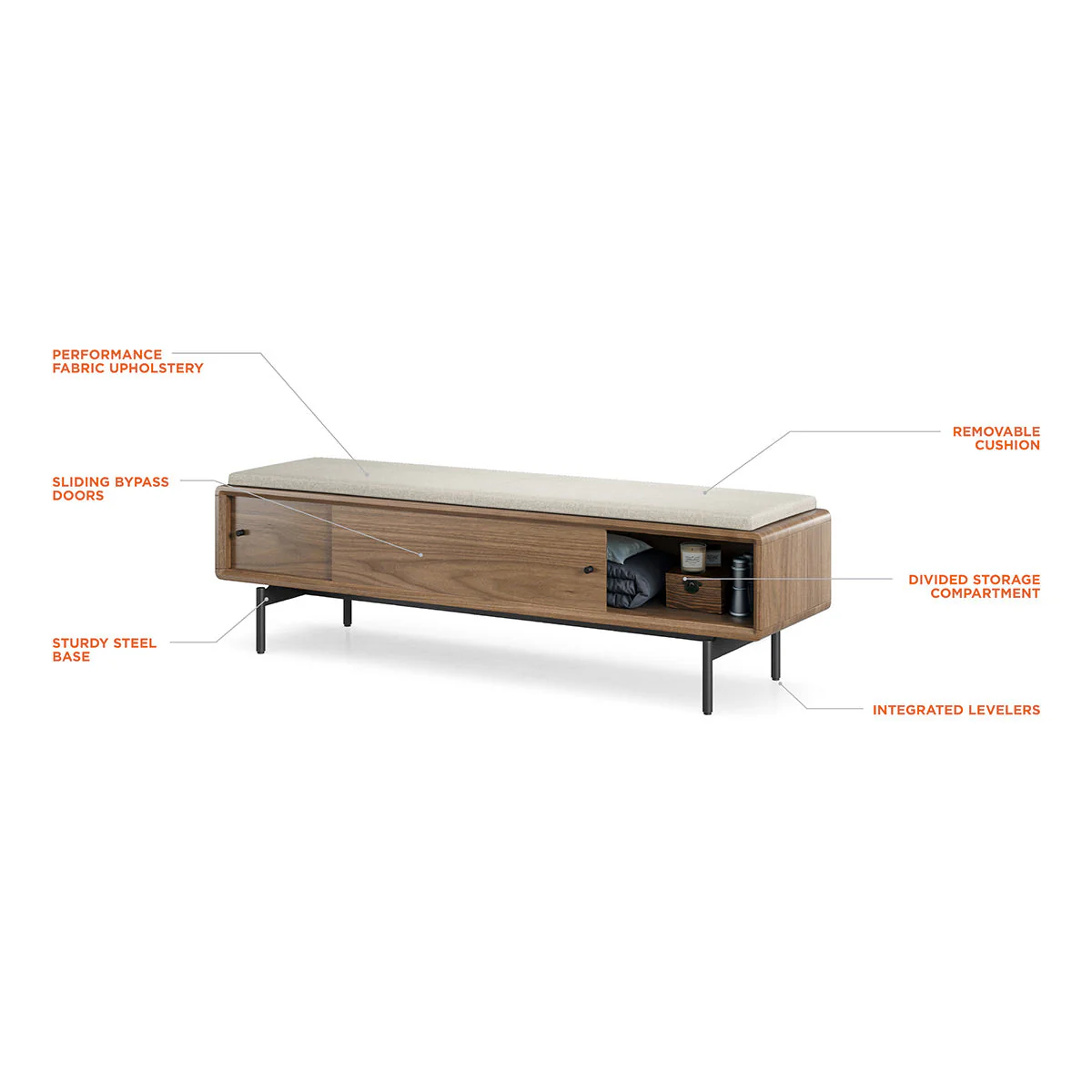 BDI LINQ Bench 9101 with Fabric Cushion - Image 27