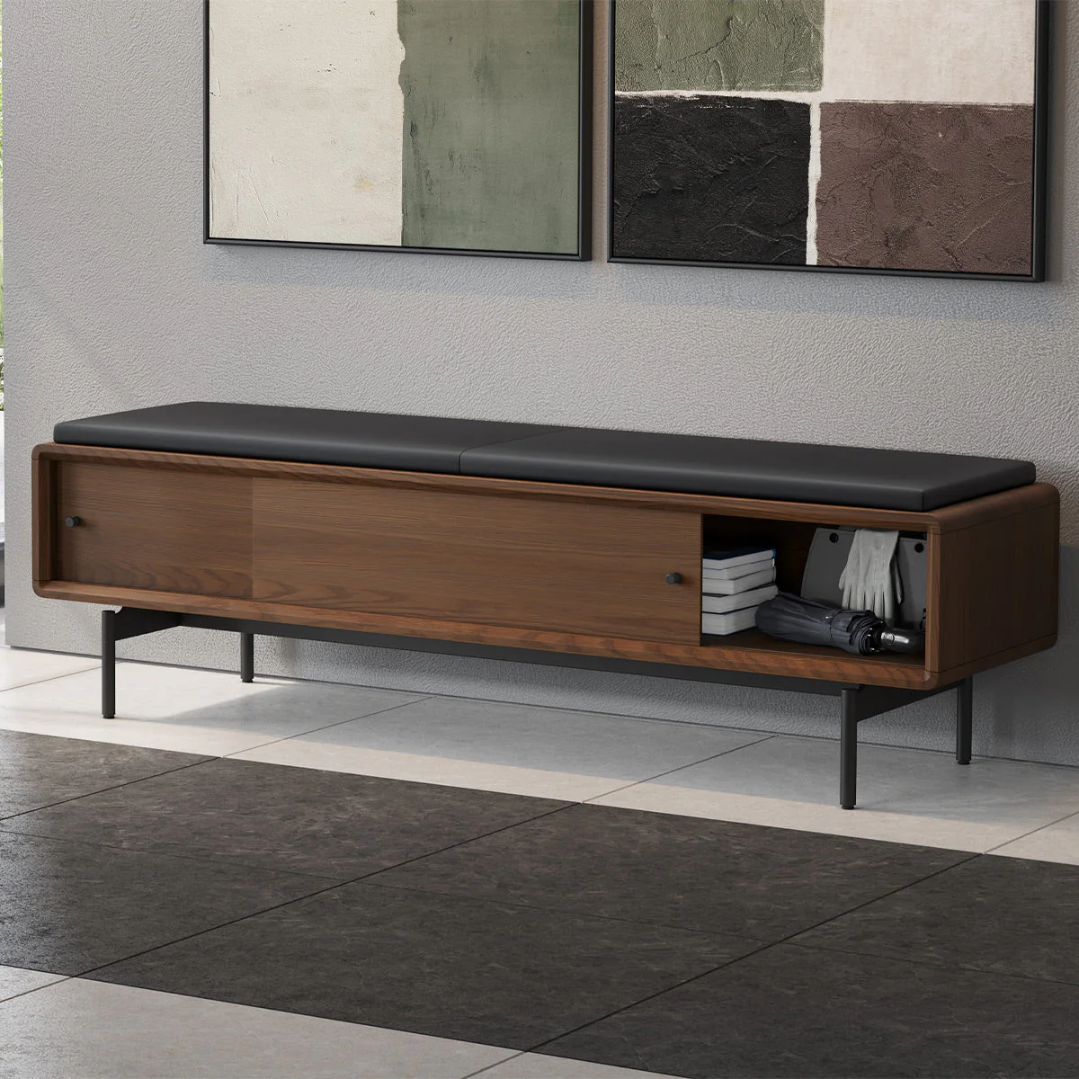 BDI LINQ Bench 9102 with Leather Cushion - Image 18