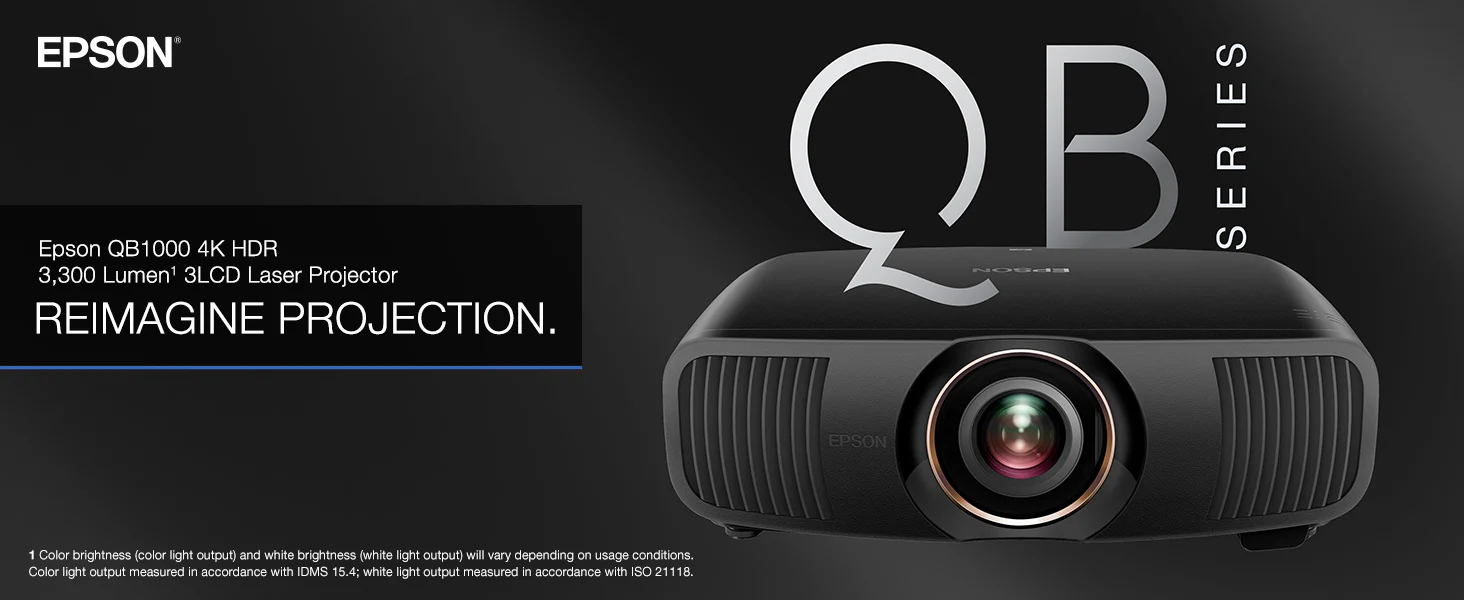 Epson QB1000 4K HDR 3,300 Lumen 3LCD Laser Projector - Image 5