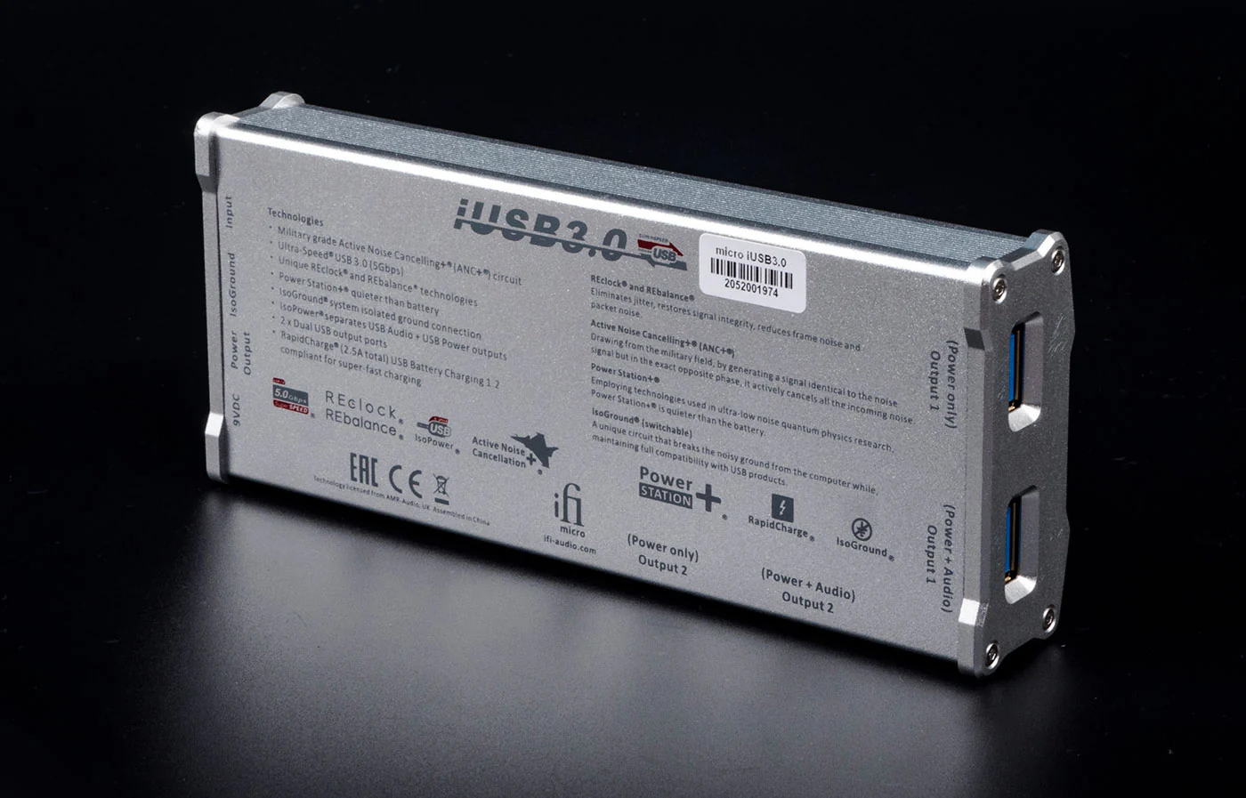 iFi Audio Micro iUSB3.0 Clean Power USB Hub with Active Noise Cancellation - Image 3