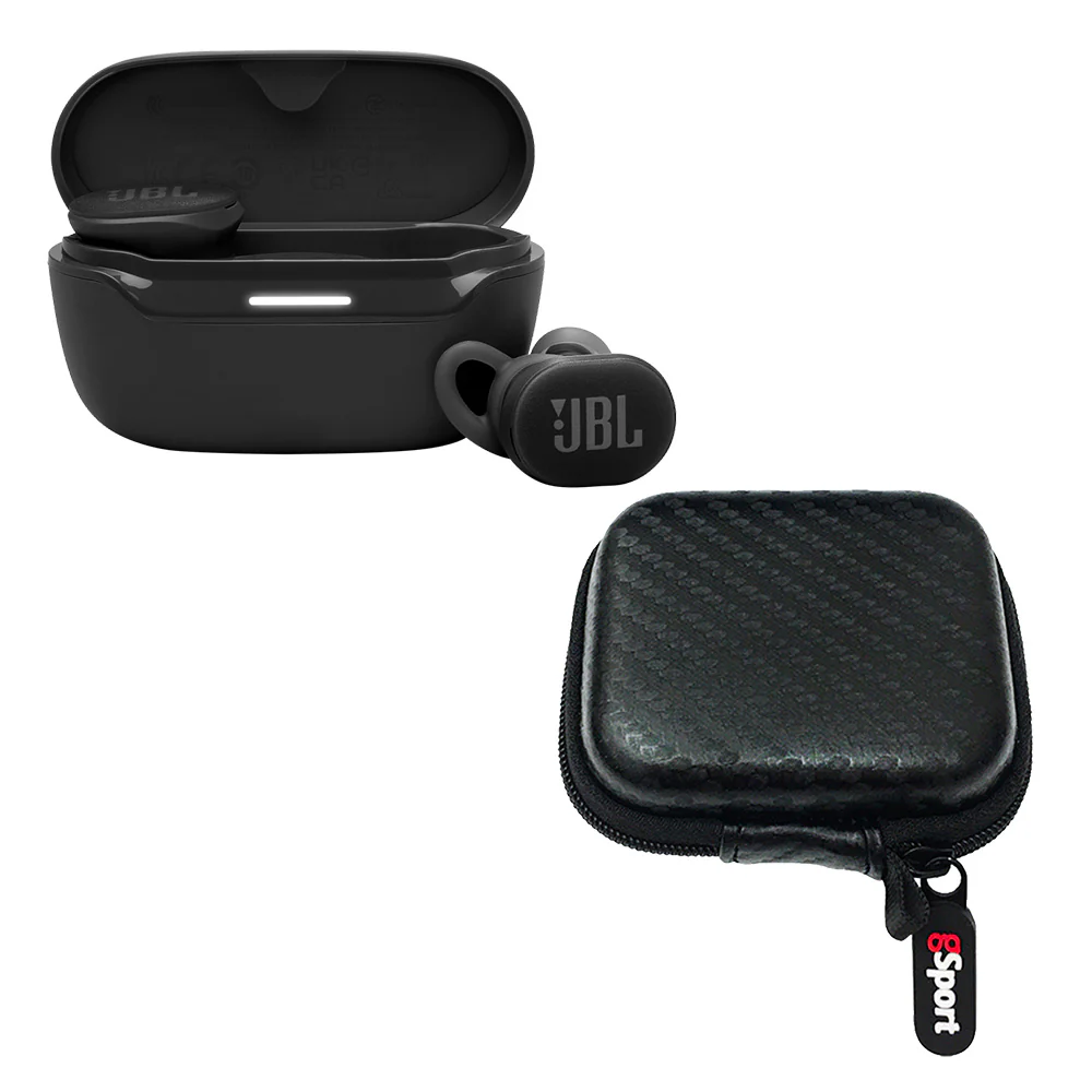 JBL Endurance Race 2 Noise Cancelling True Wireless Sport Earbud Bundle with gSport Case