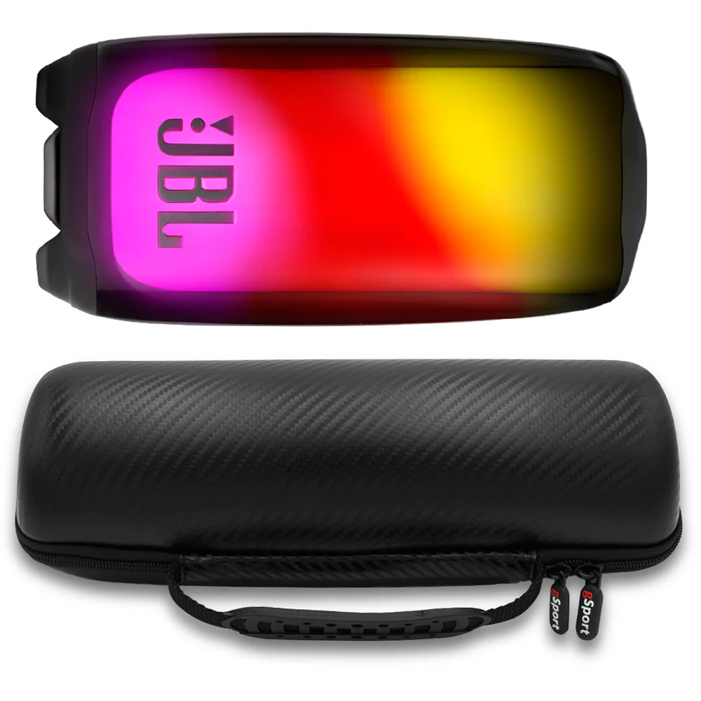 JBL Pulse 5 Portable Bluetooth Speaker Bundle With gSport Case