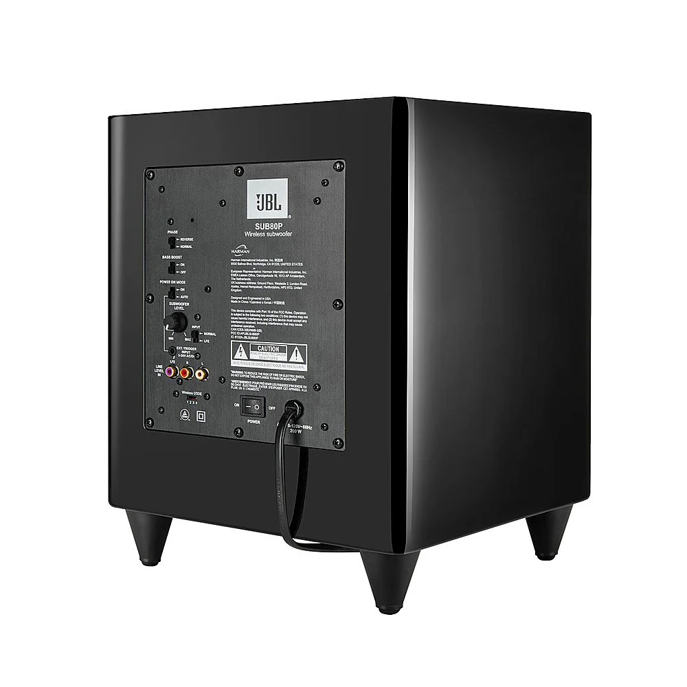 JBL SUB80P Wireless Powered 8 Inch Subwoofer -Each (Black) - Image 4