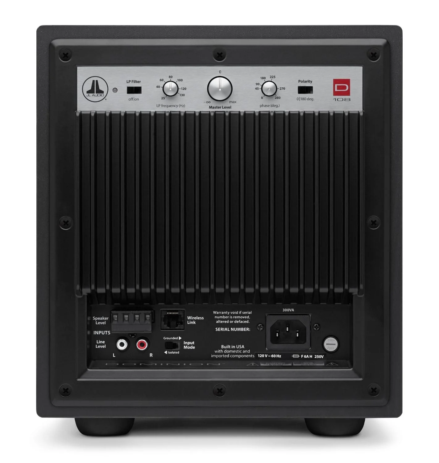 JL Audio Dominion d108 8 Inch Powered Subwoofer - Image 8