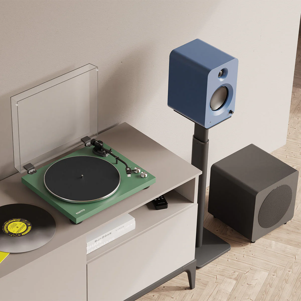 Kanto OBI3 Bluetooth Turntable with Phono Preamp - Image 15