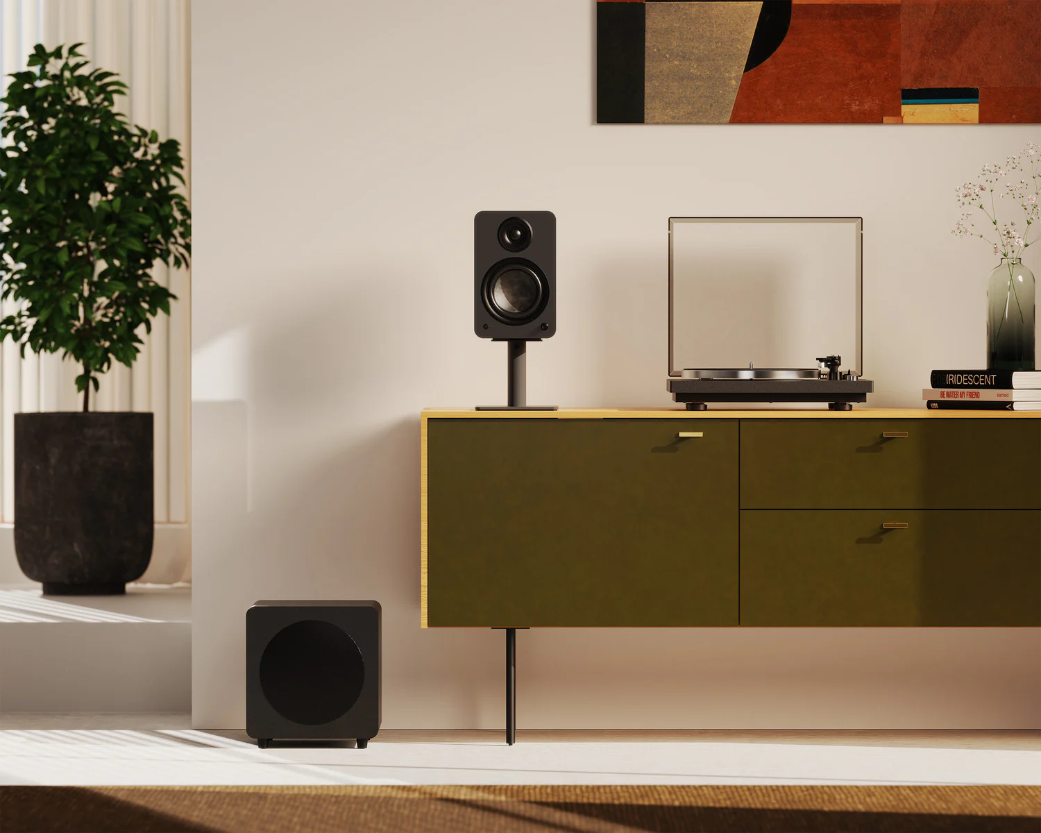 Kanto OBI3 Turntable with Bluetooth 5.3, Preamp, and Pitch Control - Image 24