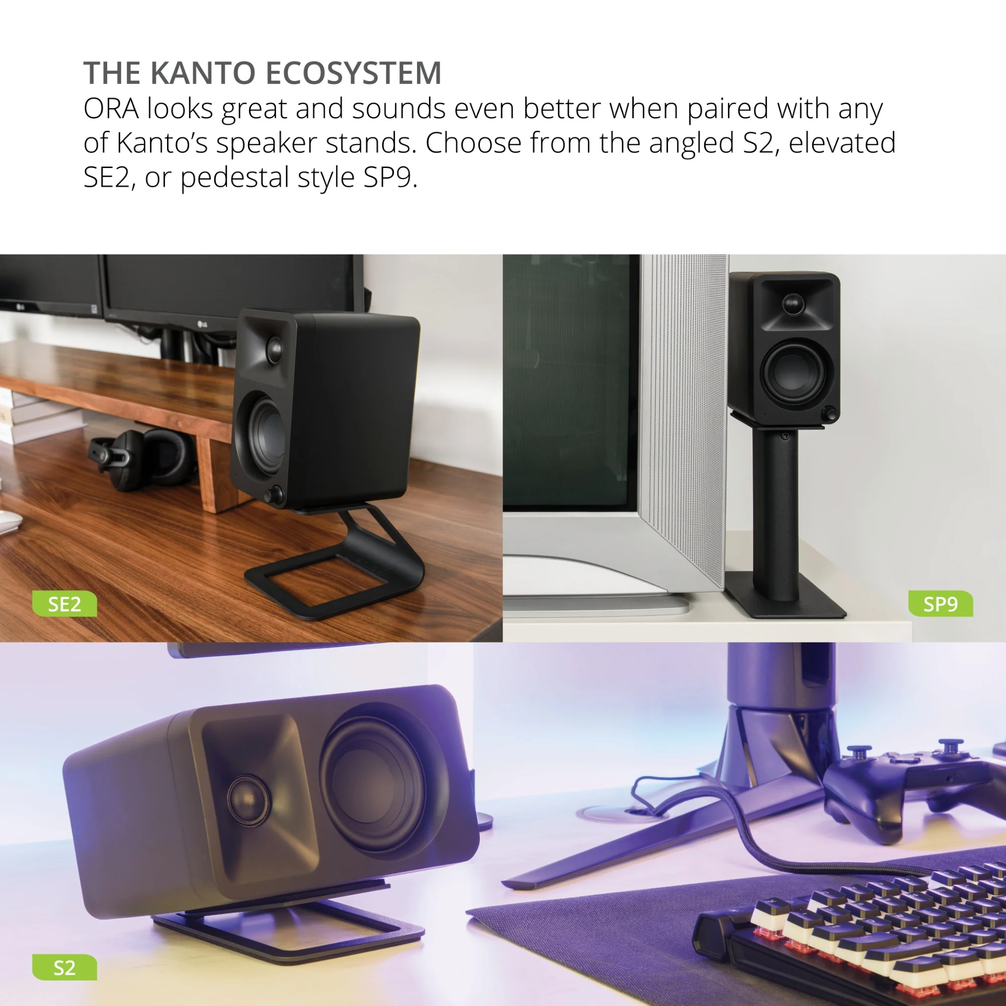 Kanto ORA 100W Powered Desktop Computer Speakers with Bluetooth 5.0 (Pair) - Image 26
