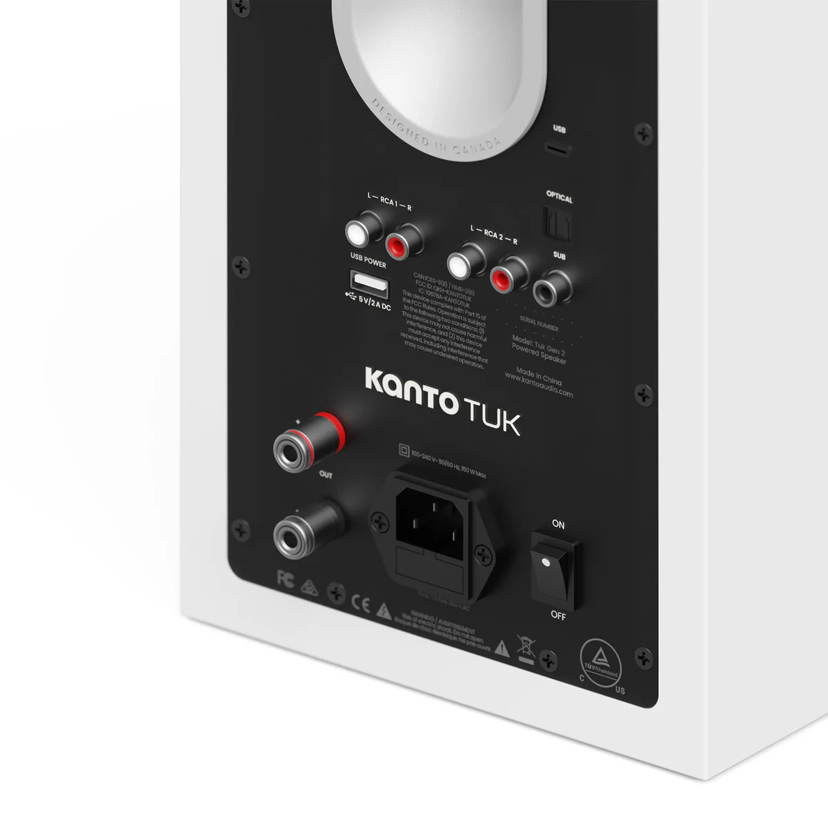 Kanto TUK (2nd Gen) 260 W Premium Powered Speaker System with Bluetooth® 5.4, Dual RCA and USB-C Inputs (Pair) - Image 19