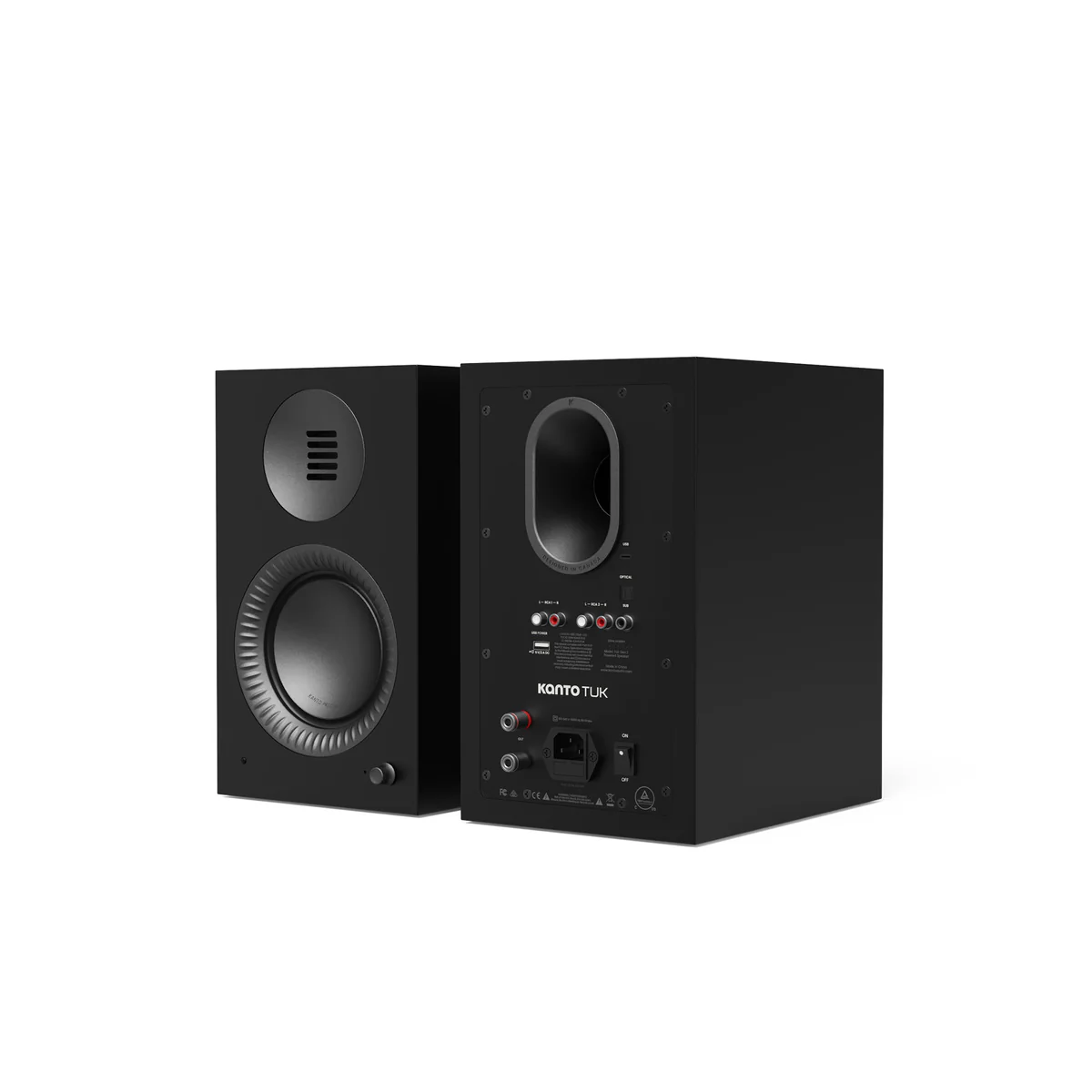Kanto TUK (2nd Gen) 260 W Premium Powered Speaker System with Bluetooth® 5.4, Dual RCA and USB-C Inputs (Pair) - Image 3
