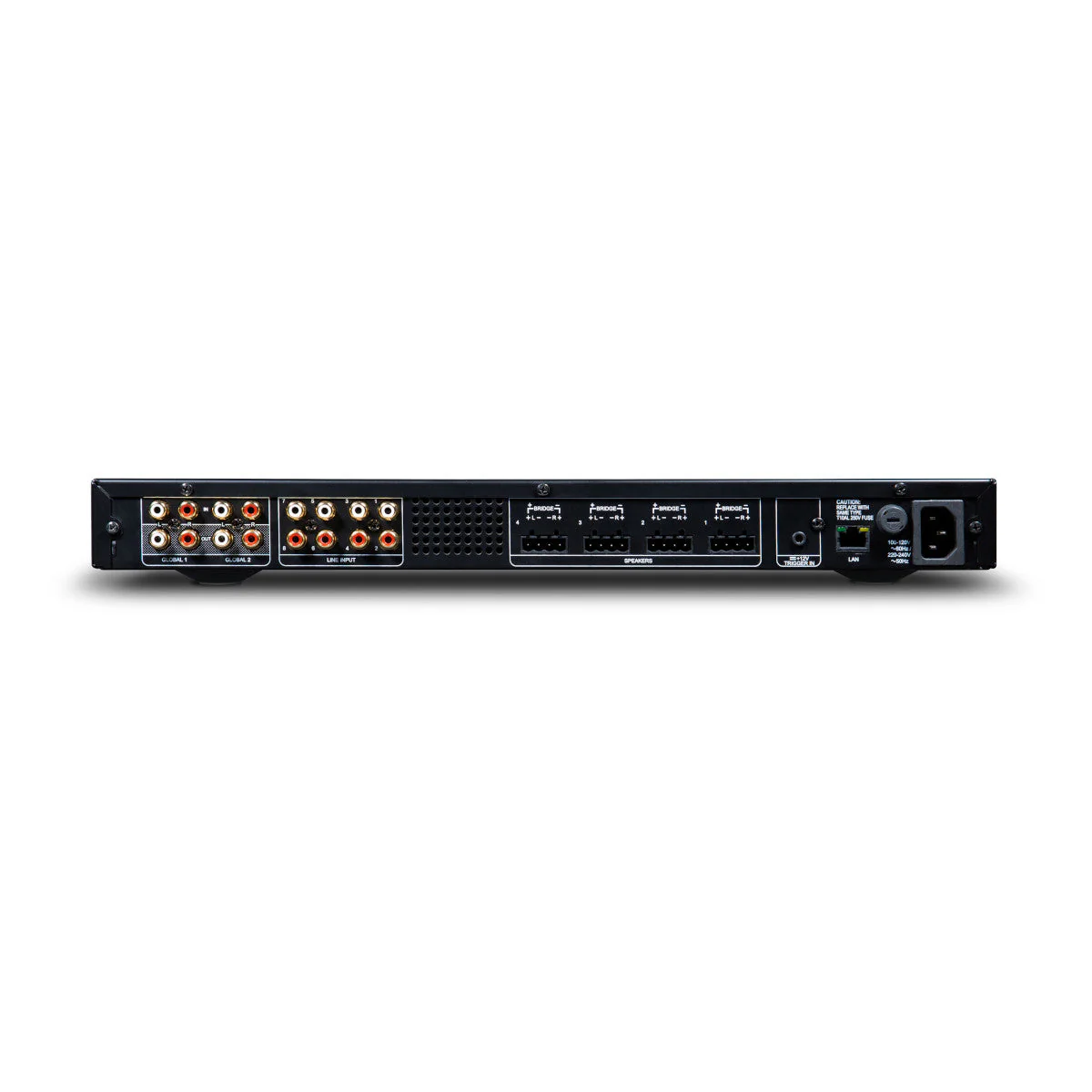 NAD Electronics CI 8-120 DSP V2 8 Multi-Channel Network Power Amplifier (Black) - Image 2
