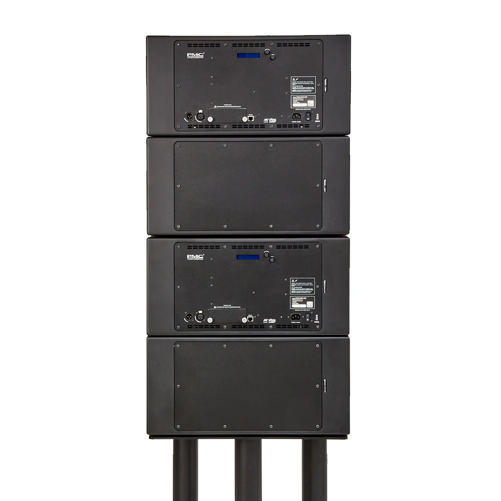 PMC Audio 8-2-XBD Configuration Twin Cabinet 3-Way Active Bookshelf Monitor Speakers - Pair (Black) - Image 6