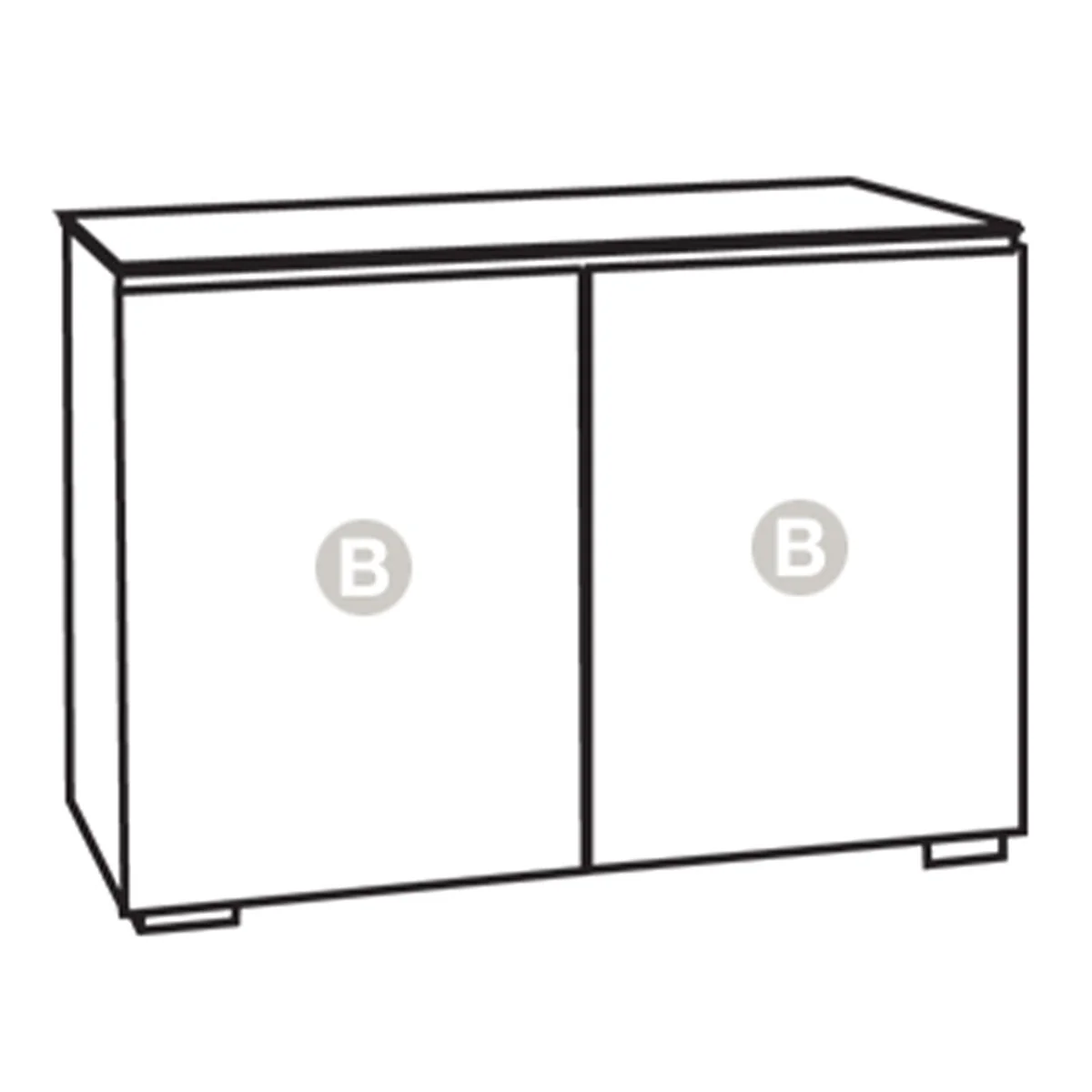 Salamander Chameleon Oslo 323 Twin AV Cabinet (Black Oak with Smoked Glass & Black Glass Top) - Image 4