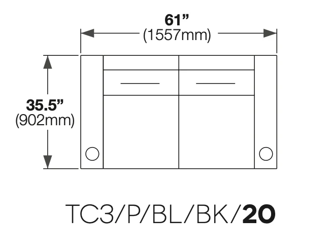 Salamander Designs AV Basics Home Theater TC3 Loveseat - Image 4