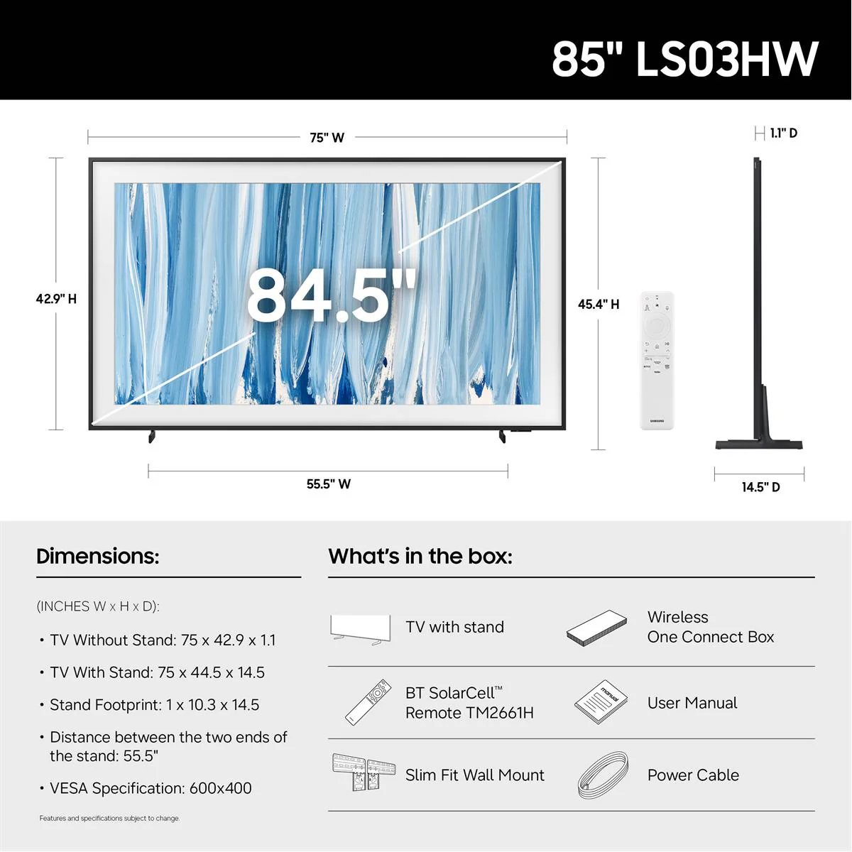 Samsung LS03HW 85 Inch The Frame Pro 4K NeoQLED TV - Image 8