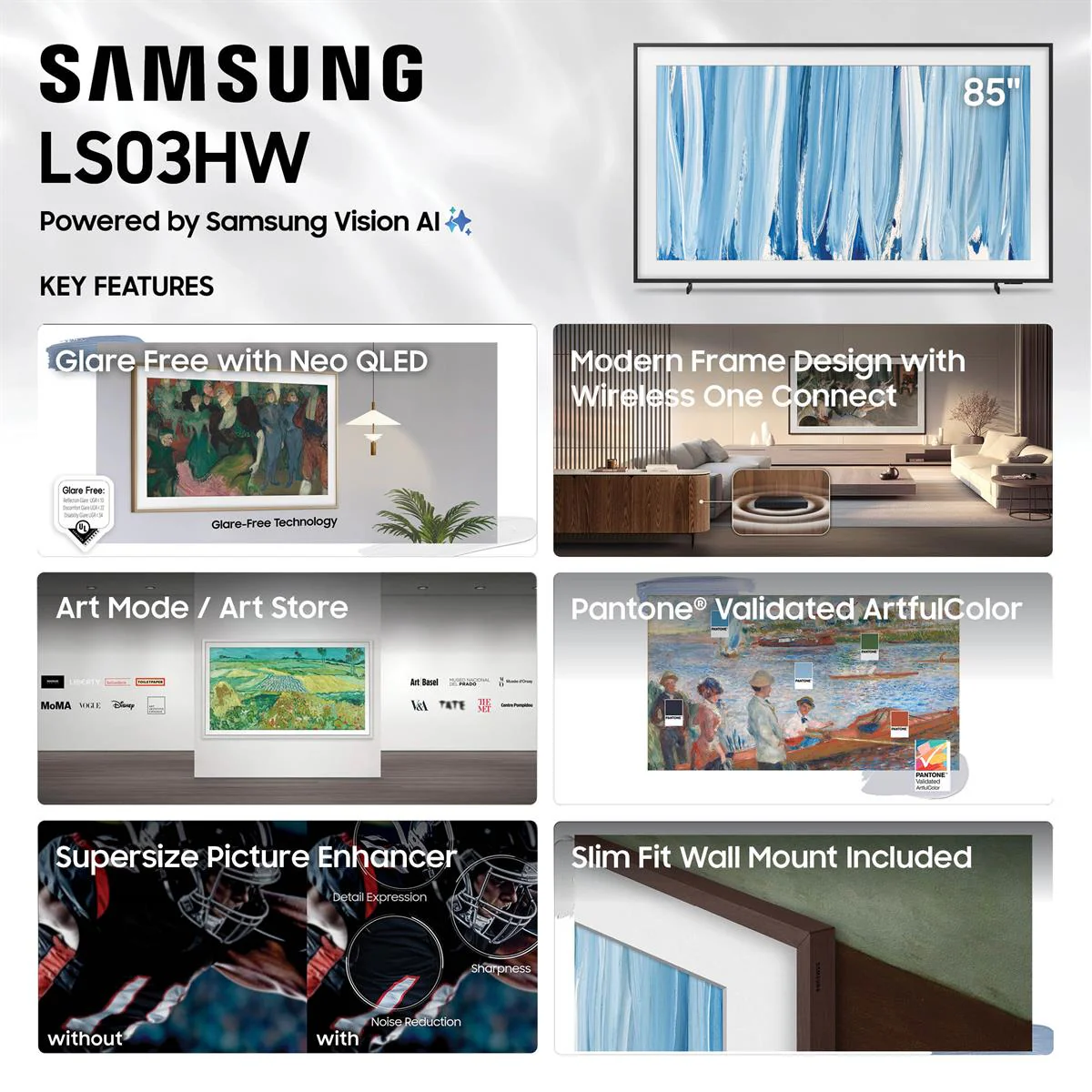 Samsung LS03HW 85 Inch The Frame Pro 4K NeoQLED TV - Image 9