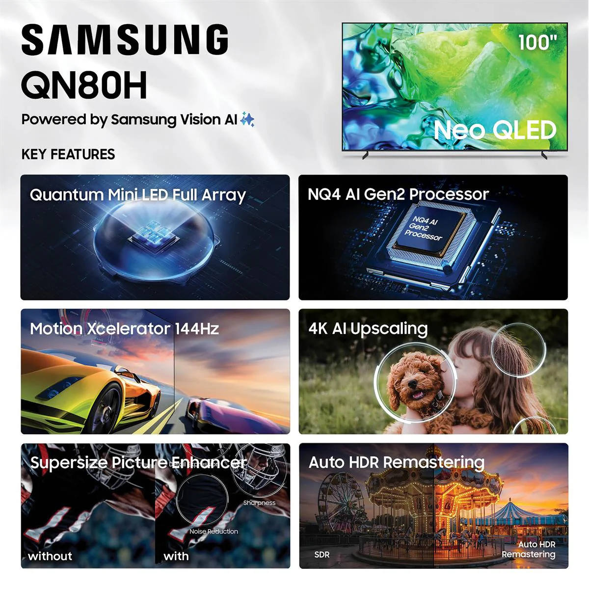 Samsung QN80H 75 Inch 4K NeoQLED TV - Image 7