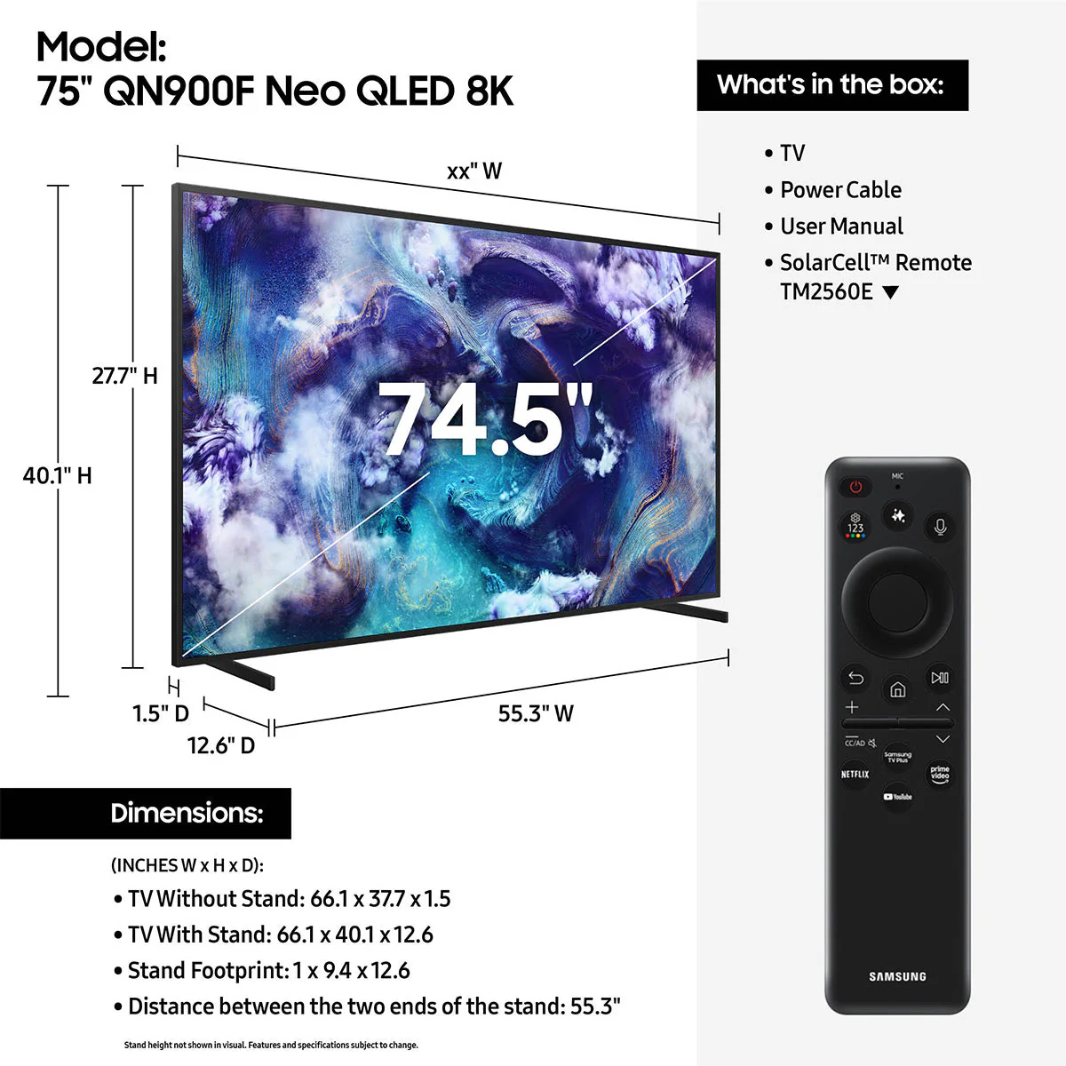 Samsung QN900F 75 Inch 8K Neo QLED Mini LED Smart TV (2025) - Image 12