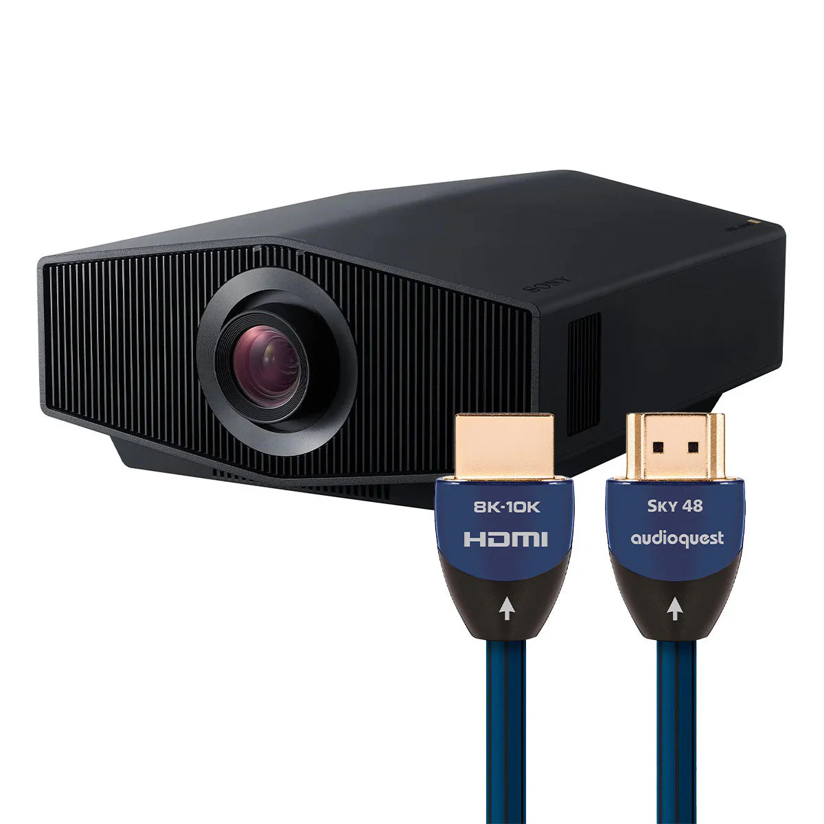 Sony VPL-XW8100ES 4K Laser Projector Bundle with AudioQuest SKY 3m HDMI Cable (Black)