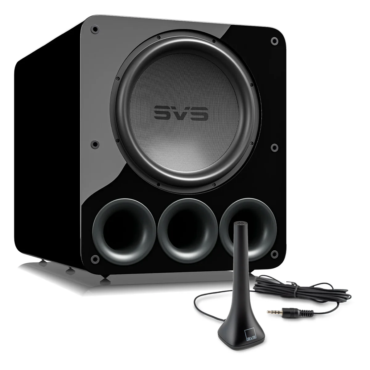 SVS PB-5000 R|Evolution 15 Inch Ported Powered Subwoofer Bundle with Auto EQ Mic